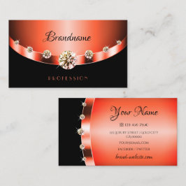 Stijlvol Roos Gold-effect op Black Jewels Diamonds Visitekaartje