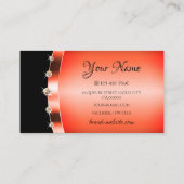 Stijlvol Roos Gold-effect op Black Jewels Diamonds Visitekaartje (Achterkant)