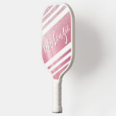 Stijlvol Roos Gold Glitter Script Name Pickleball Paddle (Links)