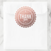 Stijlvol Roos Gold Hartelijk dank voor uw Sticker (Tas)