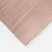 Stijlvol Roos Gold Monogram Script Brushed Metal Fleece Deken (Hoek)