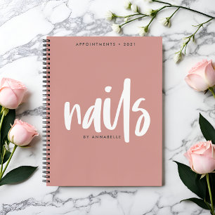 Stijlvol Roos Gold Nails Appointbook Notitieboek