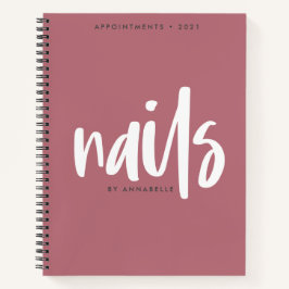 Stijlvol Roos Gold Nails Benoeming Book Notitieboek