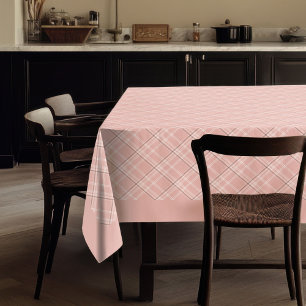 Stijlvol Roos Gold Plaid tafelkleed voor dineren