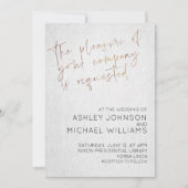 STIJLVOL ROOS GOLD SCRIPT Eenvoudige fototypografi Kaart (Voorkant)