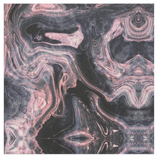 Stijlvol roos goud abstract gemarmerd design stof (Close Up)