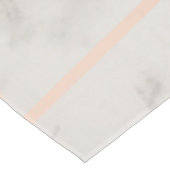 Stijlvol roos goud & witte marmer tafelkleed (Gekanteld)