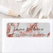 Stijlvol roos gouden collectie etiket (Insitu)