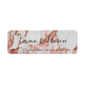 Stijlvol roos gouden collectie etiket (Voorkant)