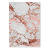 Stijlvol roos gouden collectie kaart (Achterkant)