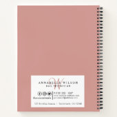 Stijlvol Roos Gouden Spijkers Afsprakenboek Notitieboek (Achterkant)