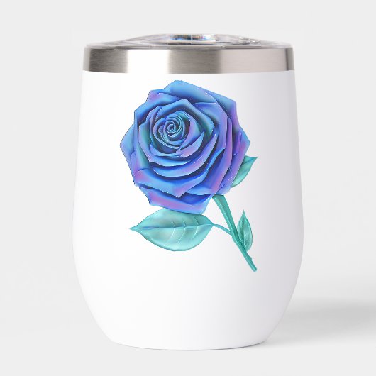 Stijlvol Roos met overmaat - Indigo (Voorkant)