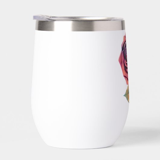 Stijlvol Roos met overmaat - rood (Rechts)