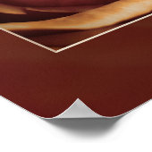 Stijlvol Roos plakbord Afdrukken bekijken Poster (Hoek)