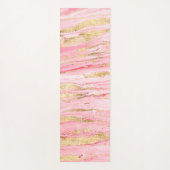 Stijlvol roze, Abstract marmer vloeibaar verf Yogamat (Voorkant)