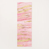 Stijlvol roze, Abstract marmer vloeibaar verf Yogamat (Achterkant)