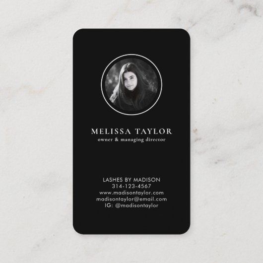 Stijlvol Roze Abstract Monogrammen Holografisch Visitekaartje (Achterkant)