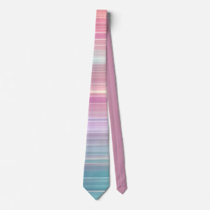Stijlvol roze-blauw verloop streepdesign stropdas