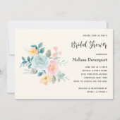 Stijlvol Roze en Blauw Ventilator Vrijgezellenfees Kaart (Voorkant)