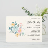 Stijlvol Roze en Blauw Ventilator Vrijgezellenfees Kaart (Staand voorkant)