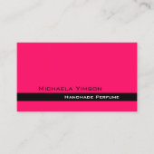 Stijlvol roze en zwart, modern, eenvoudig professi visitekaartje (Voorkant)