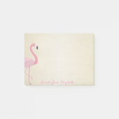 Stijlvol, roze flamingo post-it® notes (Voorkant)