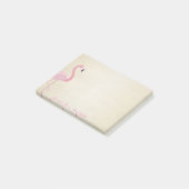 Stijlvol, roze flamingo post-it® notes (Schuin)