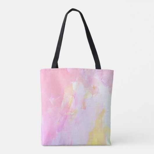 Stijlvol roze Floral Monogram Ontwerp Tote Bag (Achterkant)