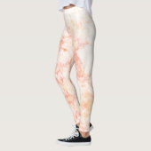 Stijlvol roze goud blush marmer leggings (Links)