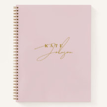 Stijlvol roze goud handtekening script Monogram