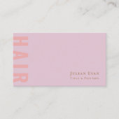 Stijlvol roze haar stylist Visitekaartje (Voorkant)