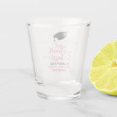 Stijlvol roze het tassel was de hal waard shot glas (Achterkant)