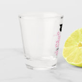 Stijlvol roze het tassel was de hal waard shot glas (Links)
