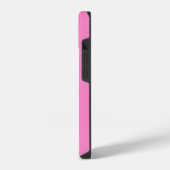 Stijlvol roze monogram iPhone hoesje (Linkerkant)