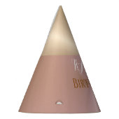 Stijlvol roze Pearlescent verjaardagsfeestje Pet Feesthoedjes (Links)