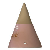 Stijlvol roze Pearlescent verjaardagsfeestje Pet Feesthoedjes (Rechts)