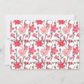 Stijlvol roze rood flessenscript Vrijgezellenfeest Kaart (Achterkant)