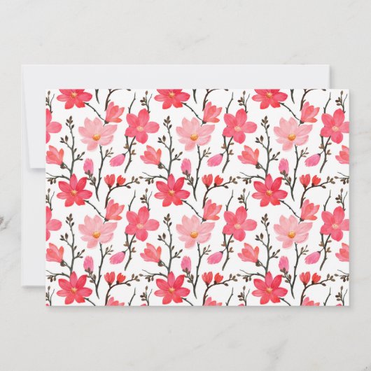 Stijlvol roze rood flessenscript Vrijgezellenfeest Kaart (Achterkant)