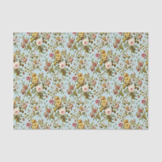 Stijlvol  roze roze roze kunstpatroon tissuepapier (Voorkant)