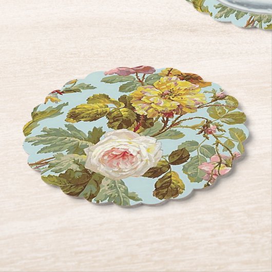 Stijlvol  roze roze roze patroon kartonnen onderzetters (Gekanteld)