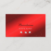 Stijlvol ruby Red Black mousonds Elegant Visitekaartje (Voorkant)