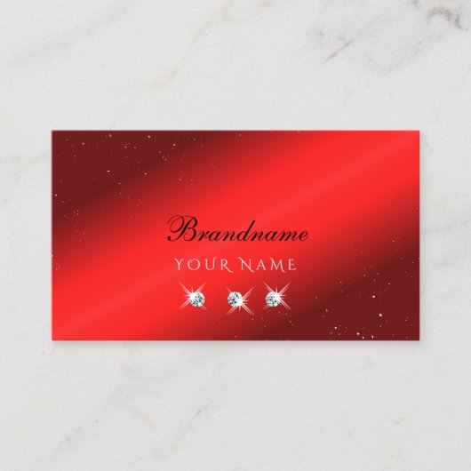 Stijlvol ruby Red Black mousonds Elegant Visitekaartje (Voorkant)