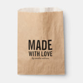 Stijlvol Rustic gemaakt met liefde Bedankzakje (Voorkant)