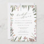 Stijlvol Rustic Greenery Sage Green Vrijgezellenfe Kaart (Voorkant)