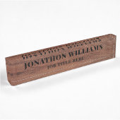 Stijlvol Rustic Wood Naambordje