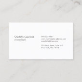 Stijlvol Satin Stripe Aqua Turquoise Beauty Visitekaartje (Achterkant)