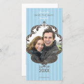 STIJLVOL SAVE THE DATE KAART :: flourish deluxe 1 (Voorkant / Achterkant)