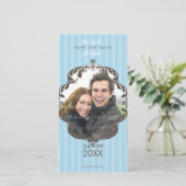 STIJLVOL SAVE THE DATE KAART :: flourish deluxe 1 (Staand voorkant)