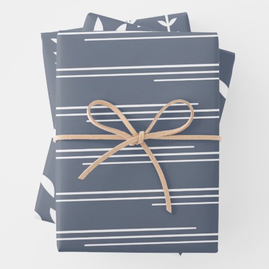 Stijlvol Scandinavisch noordelijk schaap Pattern B Inpakpapier Vel (In situ)