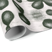 Stijlvol scheikundig patroon in zwart en wit cadeaupapier (Rol Hoek)